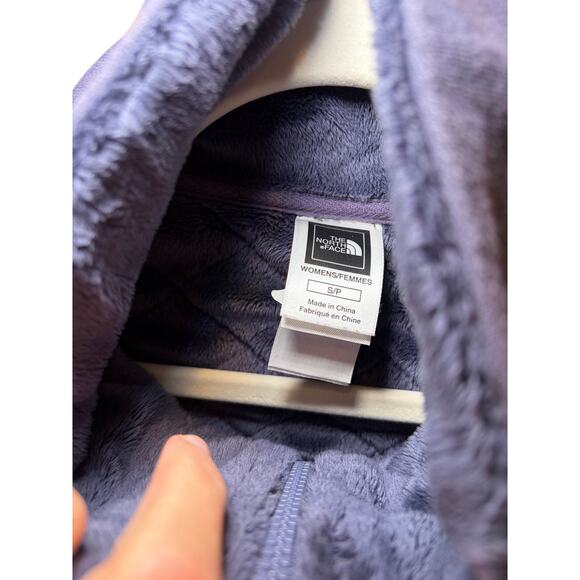 The North Face Women Small Caroluna Quilted Fleece Jacket Purple Fuzzy Lining - Picture 7 of 9